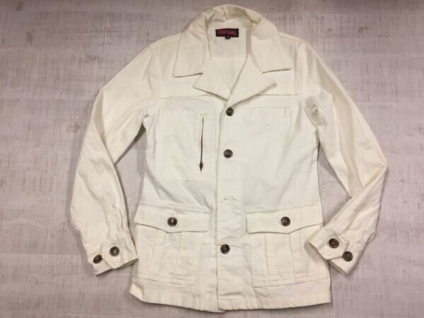 STAFFGANG 国産 レトロ オールド Y2K 00's 古着 アメカジ オープンカラー ワークジャケット レディース M 白拍卖