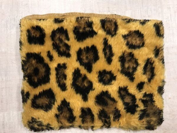 ハンドメイド 手作り レオパード ヒョウ柄 豹柄 アニマル ストリート ボア フリース ケース マスタード 小物入れ 男女兼用拍卖