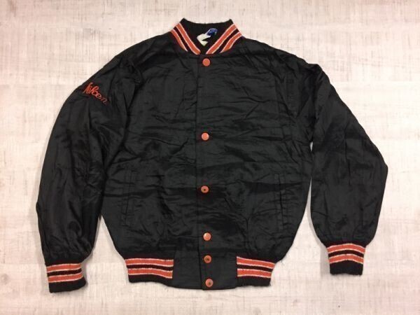 ウエストウィンド WEST WIND リブライン 袖刺繍 背中刺繍 オールド アメカジ スタジャン バーシティー アワードジャケット キッズM 黒拍卖