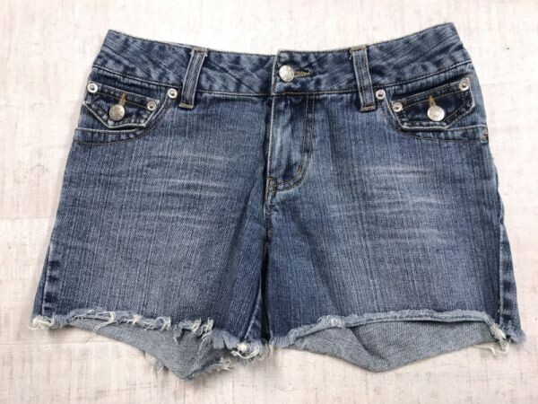 DOSCH ドスチ ネオグランジ Y2K 00s 平成ギャル サーフ ショート ハーフ デニム パンツ ジーンズ ボトムス レディース ジップフライ 1 青拍卖