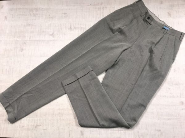 コムサデモード COMME CA DU MODE レトロ トラッド モード 古着 ストレート スラックスパンツ ボトムス メンズ 日本製 3 グレー拍卖