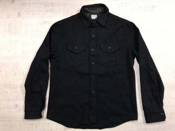 フリークスストア FREAK'S STORE ドメスティック アメカジ ミリタリー ワーク マリン 古着 CPO シャツジャケット メンズ 猫目ボタン 40 紺拍卖