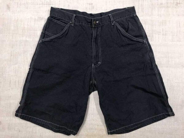 イージーストリート EASYSTREET アメカジ ワーク キャンバス ダック地 ハーフ ショート ペインター パンツ ボトムス メンズ 34 紺拍卖