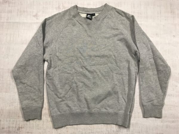 スターター STARTER アメカジ 無地 スポーツ ストリート Vガゼット スウェット トレーナー メンズ ラグランスリーブ 綿100% S グレー拍卖