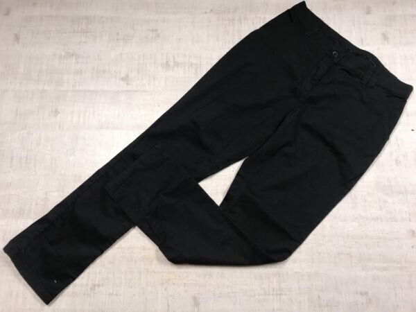 H&M エイチアンドエム アメカジ ストリート ワーク 古着 無地 着回し◎ ブラック パンツ ボトムス メンズ 30 黒拍卖