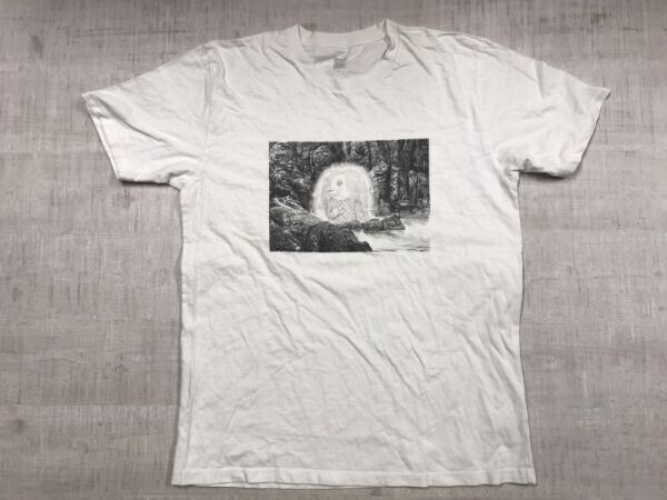 グラニフ Design Tshirts Store Graniph 水木しげる 水木プロダクション コラボ アマビエ 妖怪 半袖Tシャツ メンズ 綿100% L 白拍卖