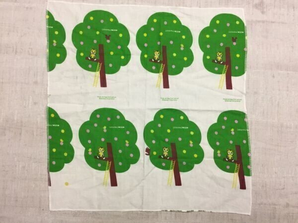 ベネッセ Benesse こどもちゃれんじ しまじろう Think ecology food and us! プリント バンダナ ハンカチ 白拍卖