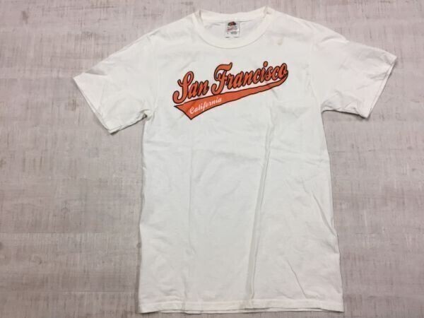 サンフランシスコ San Francisco カリフォルニア CALIFORNIA スーベニア お土産 旅行 アメカジ 半袖Tシャツ メンズ S 白拍卖