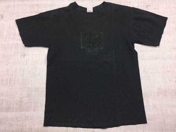 USA製 anvil アンビル アメカジ 西海岸 STAFF ONLY ファイヤーパターン バックプリント 半袖Tシャツ カットソー メンズ M 黒拍卖