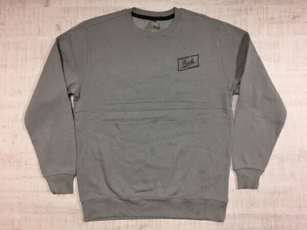 anko アメカジ アウトドア ストリート Mountain Peak Trails スウェット トレーナー メンズ ロゴプリント 裏起毛 L グレー拍卖