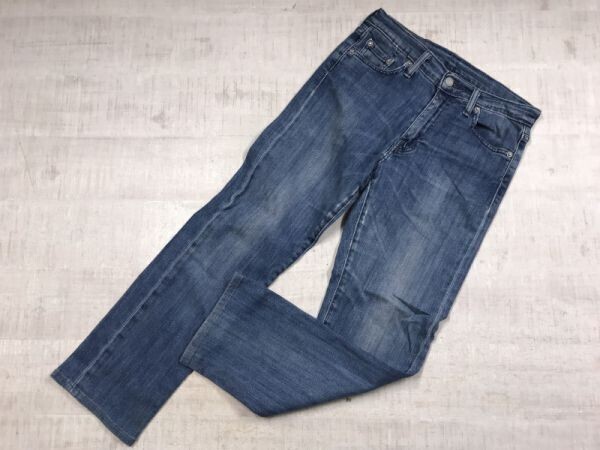 リーバイス Levi's 513 アメカジ ワーク ストレート USEDウォッシュ 赤タブ デニム パンツ ジーンズ ボトムス レディース 27 青拍卖