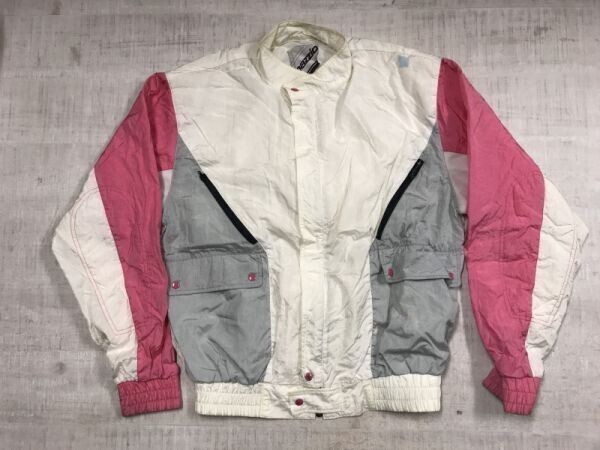 spazzio スパジオ レトロ オールド バイカー古着 レーシング モータースポーツ 単車 バイク メッシュ切替 ジャケット レディース 日本製 LL拍卖