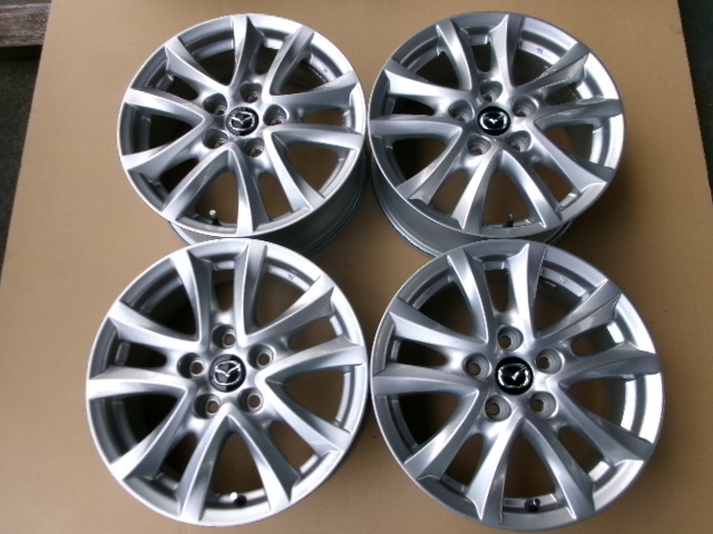 MAZDA CX-3 純正 アルミホイル 6.5J-16インチ 5-114.3 +50 4本セット シルバー マツダ拍卖