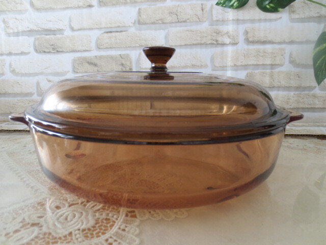 未使用・岩城硝子・ピジョン・ご飯も炊ける超耐熱ガラス両手鍋・急熱 急冷・直火・レンジ・オーブン・余熱で蒸らし調理・取説&レシピ付拍卖