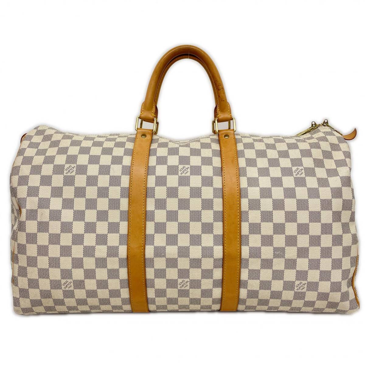 ルイヴィトン ボストンバッグ キーポル50 N41430 ダミエ・アズール 旅行カバン 機内持ち込みOK LOUIS VUITTON 中古 ◆2008拍卖