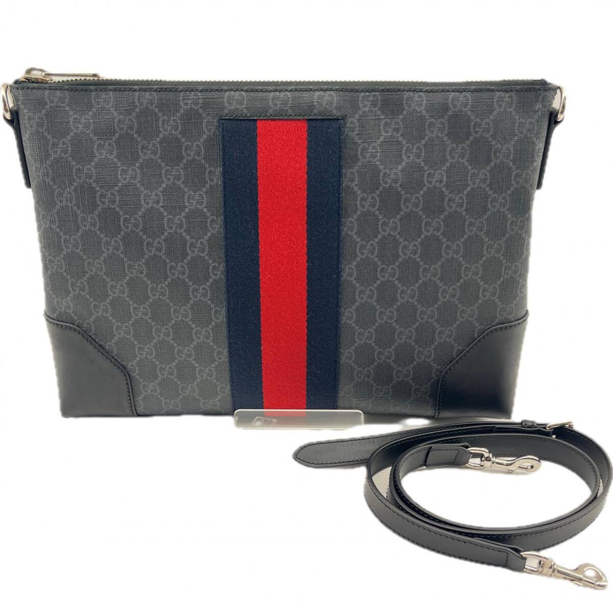 GUCCI グッチ ショルダーバッグ GGスプリーム ブラック 204046 474139 ◆2006拍卖