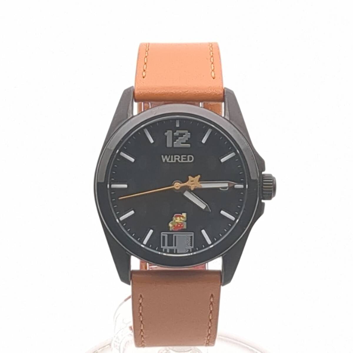 極美品】500個限定 セイコー ワイヤード スーパーマリオコラボモデル AGAK703 VJ42-KDC0 クオーツメンズ 腕時計 SEIKO WIRED ◆2005拍卖