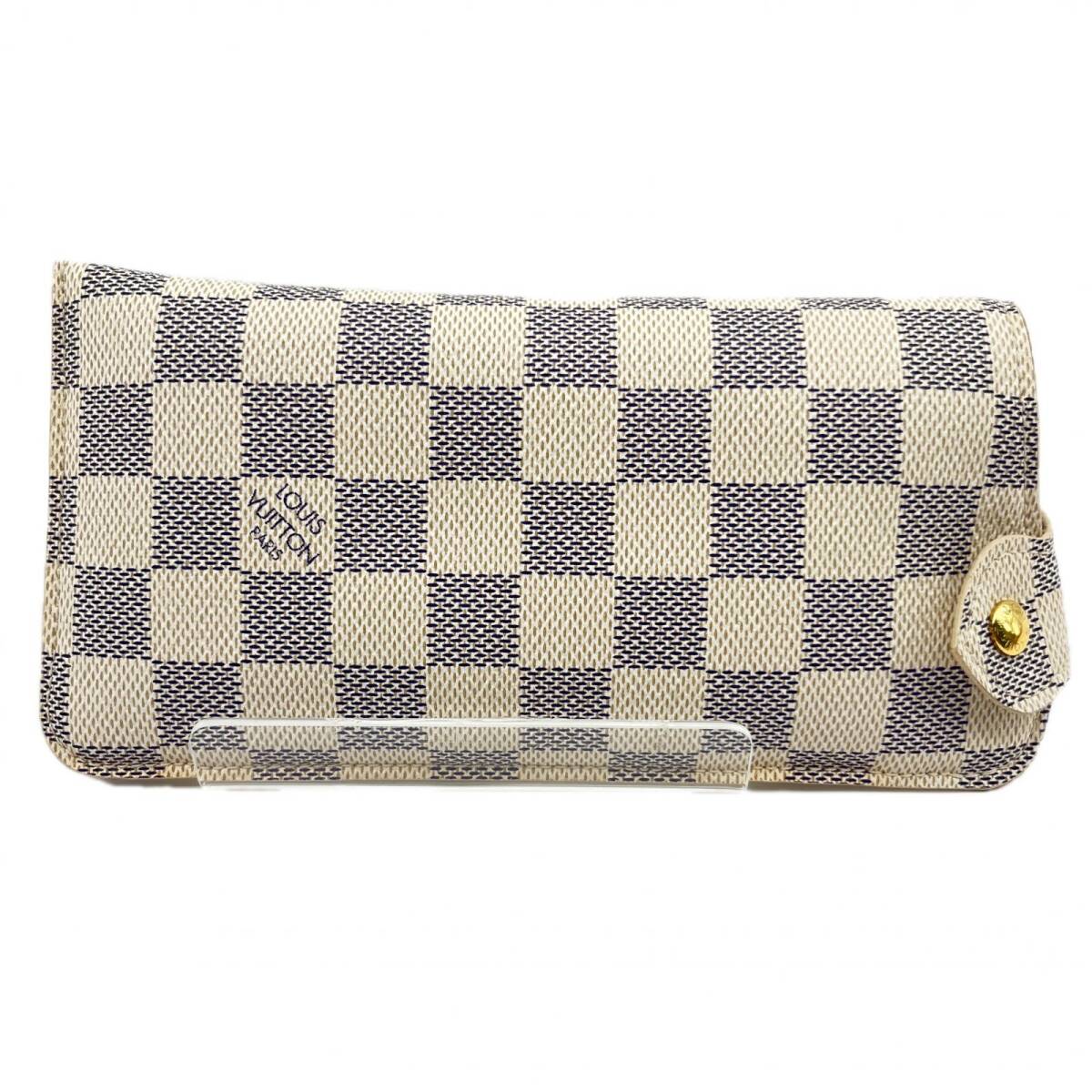 LOUIS VUITTON ルイ ヴィトン ケース メガネケース エテュイ リュネットMM N60025 ダミエ アズール SN2141 ◆2006拍卖