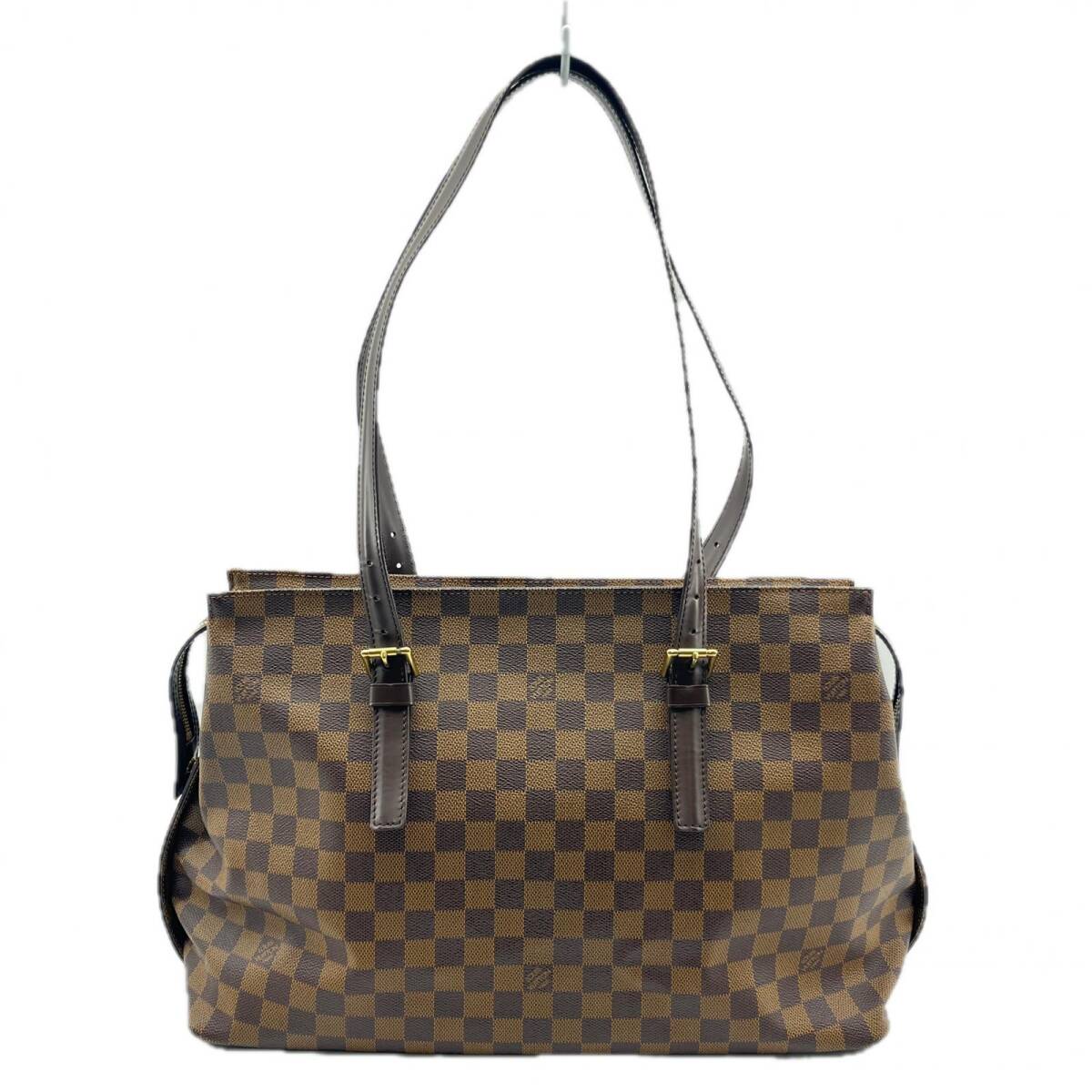 LOUIS VUITTON ルイ ヴィトン トートバッグ N51119 ダミエ チェルシー エベヌ ショルダーバッグ ◆2006拍卖