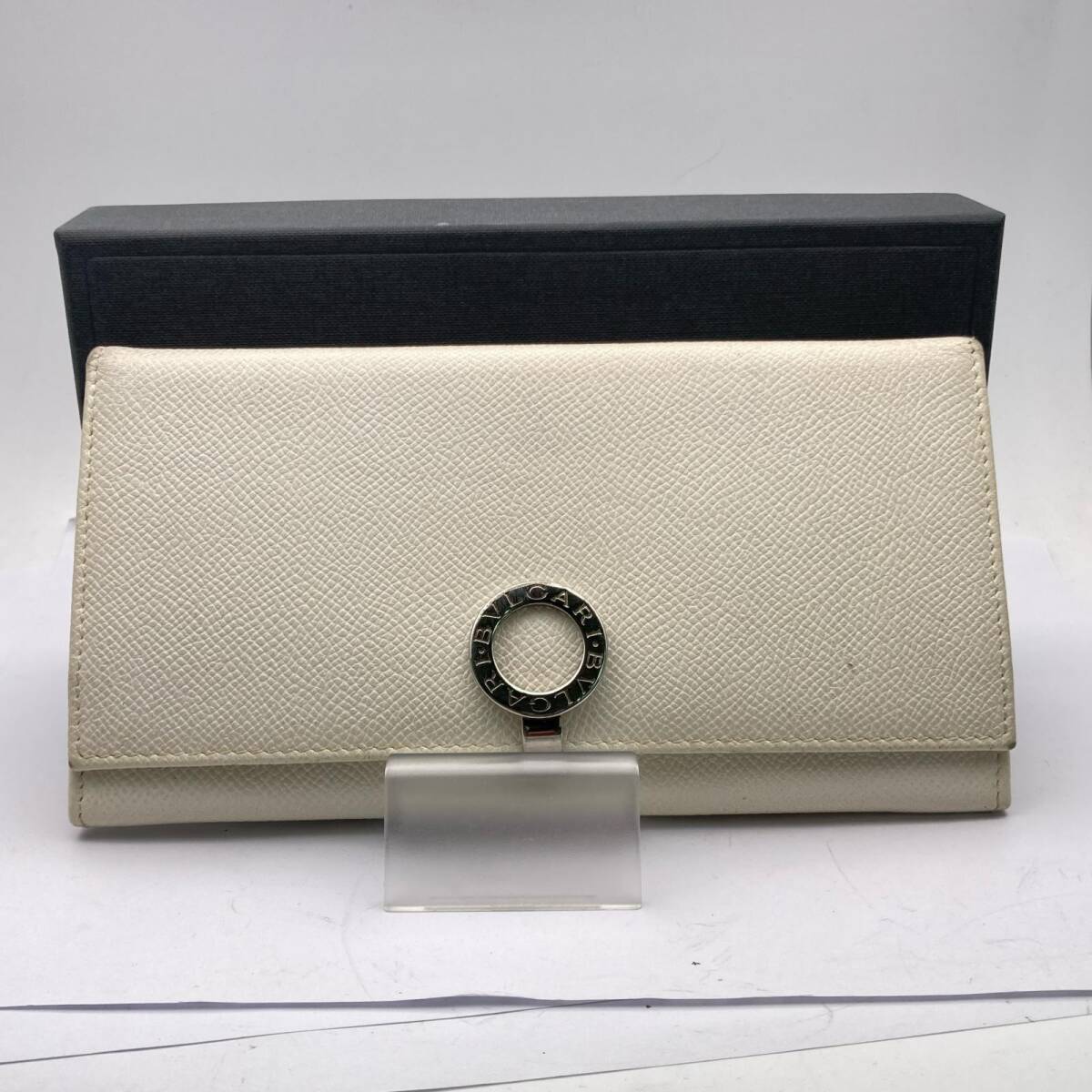 BVLGARI ブルガリ 長財布 ブルガリブルガリ ホワイト レザー ビーゼロワン ウォレット 小銭入れ 札入れ ◆2004拍卖