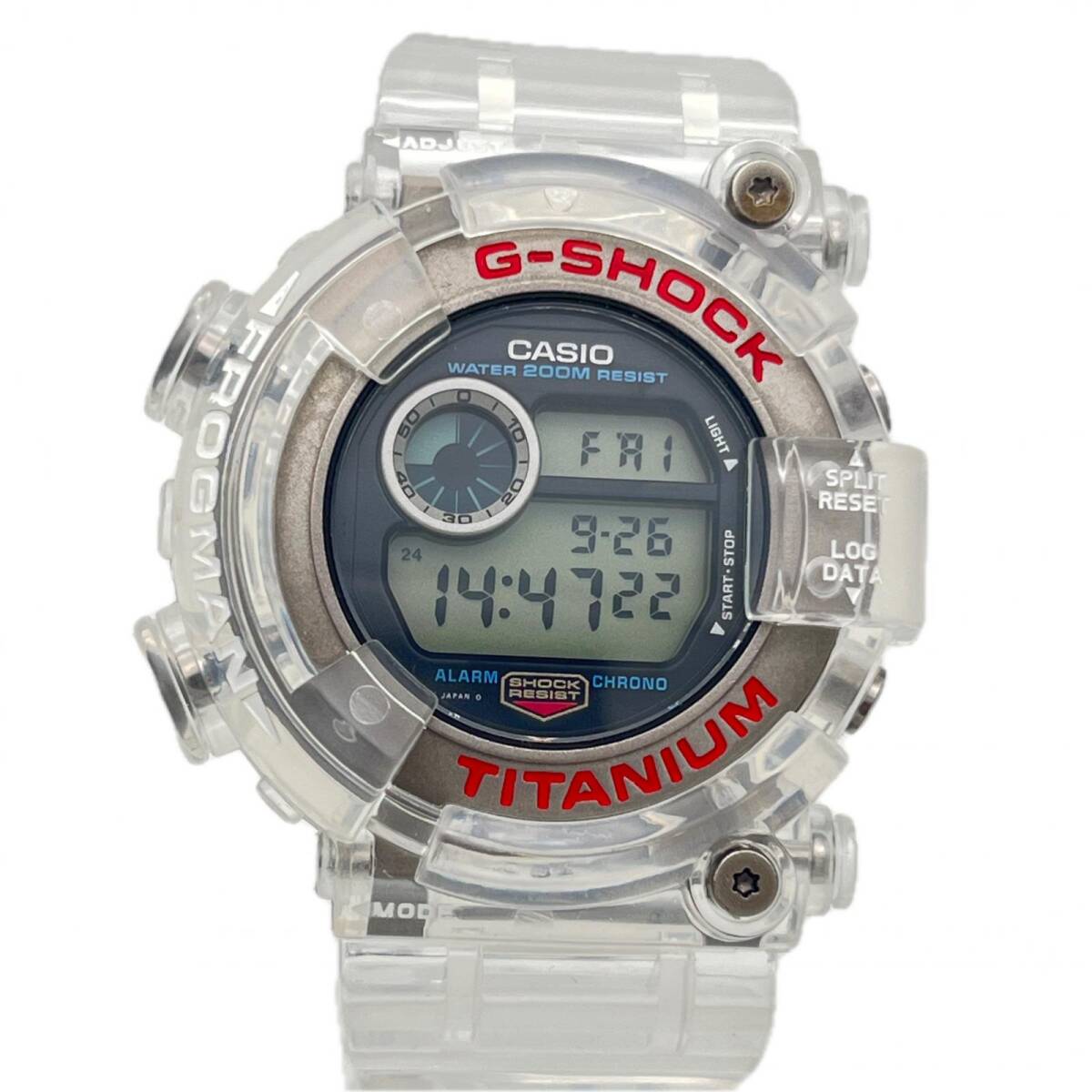 CASIO G-SHOCK カシオ ジーショック 腕時計 DW-8200 クォーツ フロッグマン クリア ◆2006拍卖