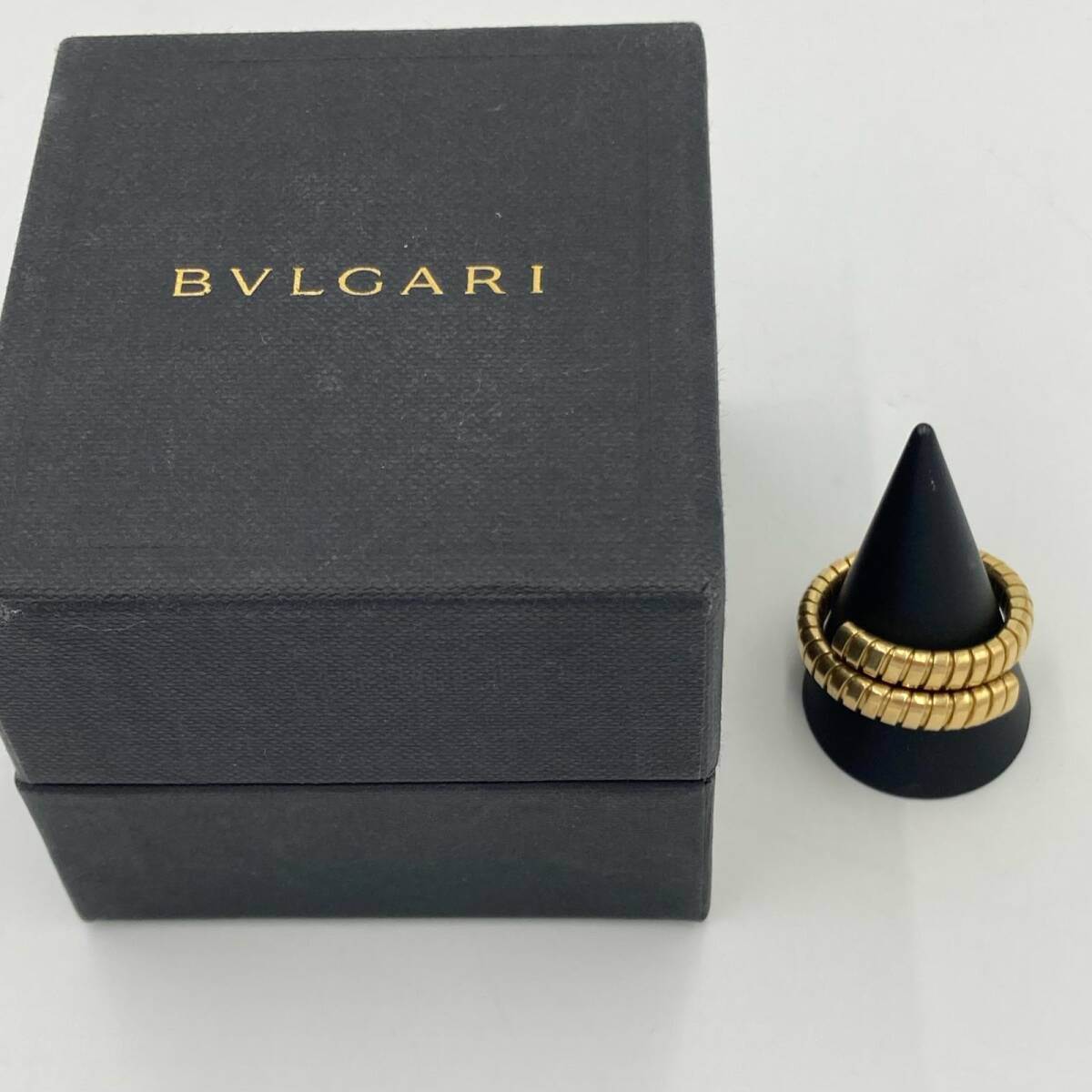 貴金属 リング ブルガリ BVLGARI K18 YG 9.06g 21号 トゥボガス ◆2004拍卖