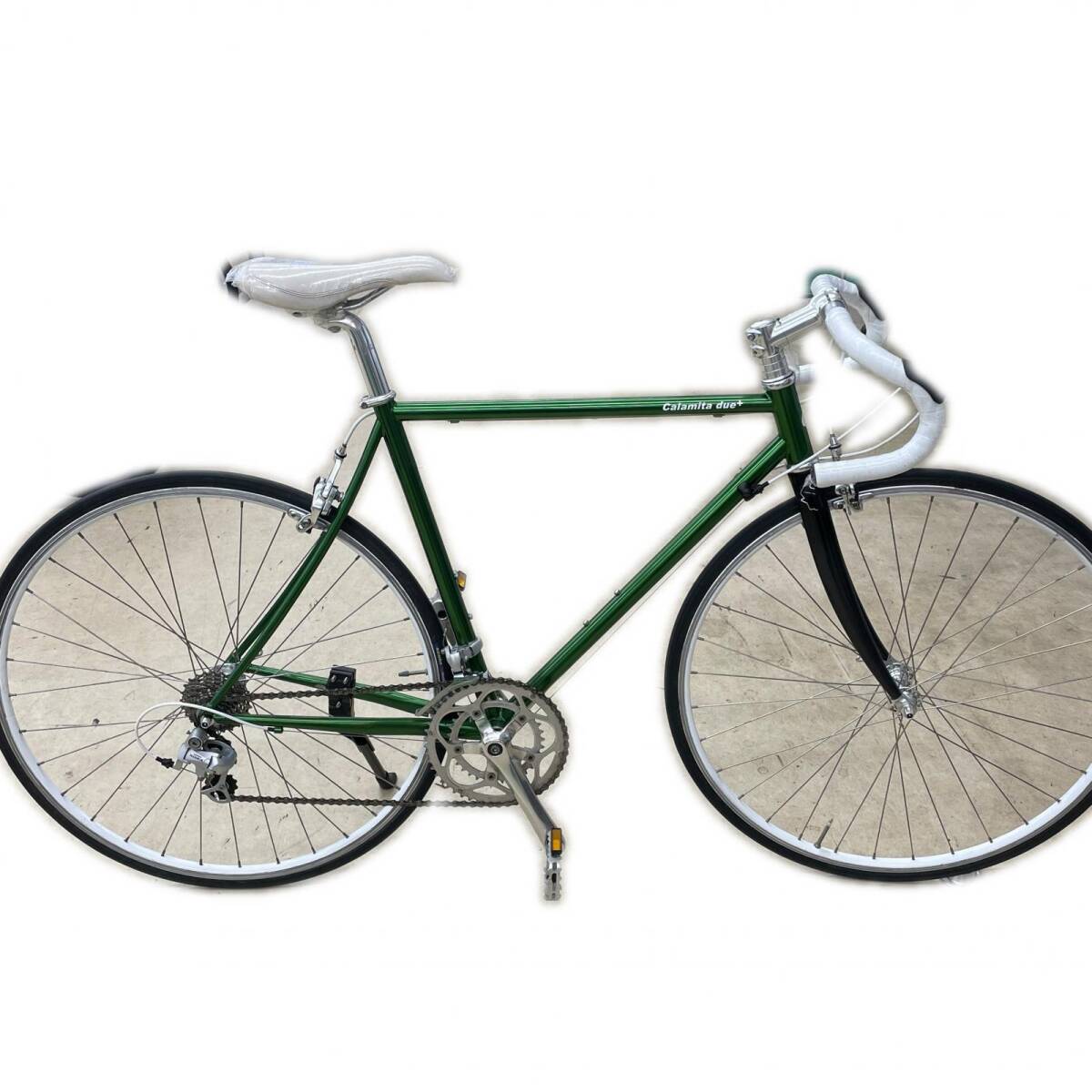 【店頭引き渡し限定】 calamita カラミータ due+ デュエプラス ロードバイク 520mm SORA 2×9S フレーム/クロモリ ◆2011拍卖