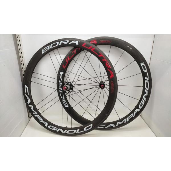 Campagnolo BORA ULTRA50 チューブラ ホイール カーボン シマノボディ ◆2011拍卖