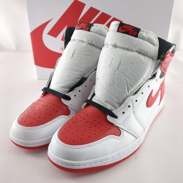 ナイキ スニーカー 28.5cm 555088-161 レッド ホワイト メンズ AIR JORDAN 1 RETRO HIGH OG NIKE 古着 中古 ◆2009拍卖