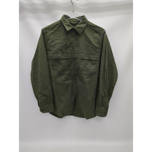 NIGEL CABOURN メンズ オリーブ SIZE 48 8042-00-10011 ZIP UP MOTORCYCLE SHIRT ナイジェルケーボン シャツジャケット ◆2001拍卖