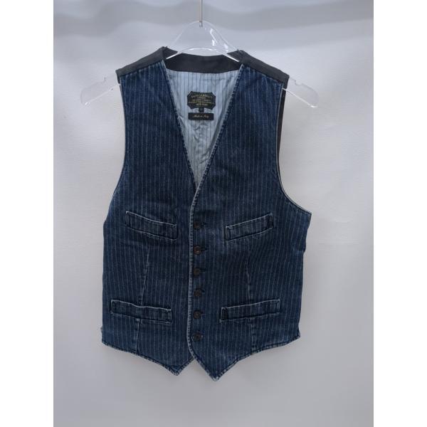 RALPH LAUREN メンズ インディゴ SIZE L 90年代 JR RL HW 3110イタリア製 ラルフローレン ベスト ◆2001拍卖