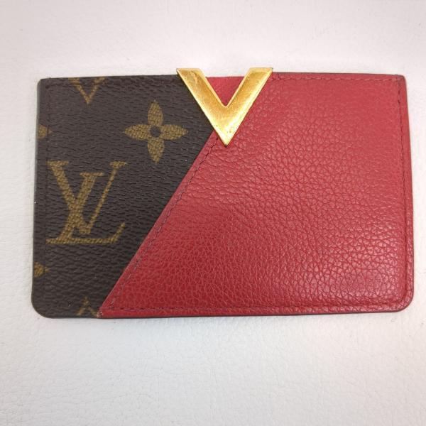 LOUIS VUITTON ルイヴィトン M56172 モノグラム ポルトカルト キモノ レッド カードケース ◆2002拍卖