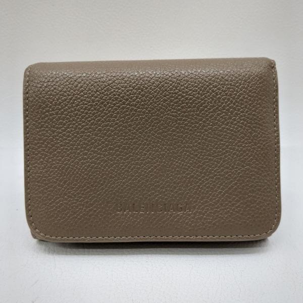 BALENCIAGA バレンシアガ MINI WALLET ミニウォレット 3つ折り財布 ブラウン 658342 メンズ ◆2002拍卖