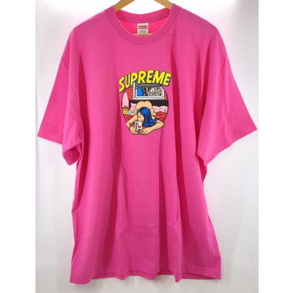 【極美品】 Supreme 半袖Tシャツ ピンク サイズXXL 25SS Bedroom Tee Fuchsia シュプリーム ベッドルームT プリントT ◆2003拍卖