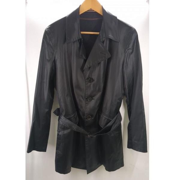【美品】Paul Smith トレンチコート SIZE L メンズ ブラック ポールスミス ライナー付 秋冬 283313 ◆2003拍卖