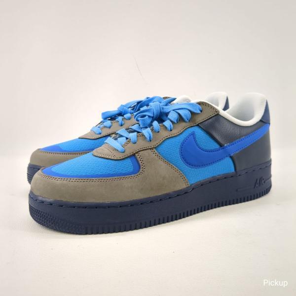 【美品】Stash NIKE スニーカー メンズ ブルー グレー ナイキ スタッシュ エアフォース SIZE 27cm AIR FORCE1 LOW HF5516-001 ◆2003拍卖