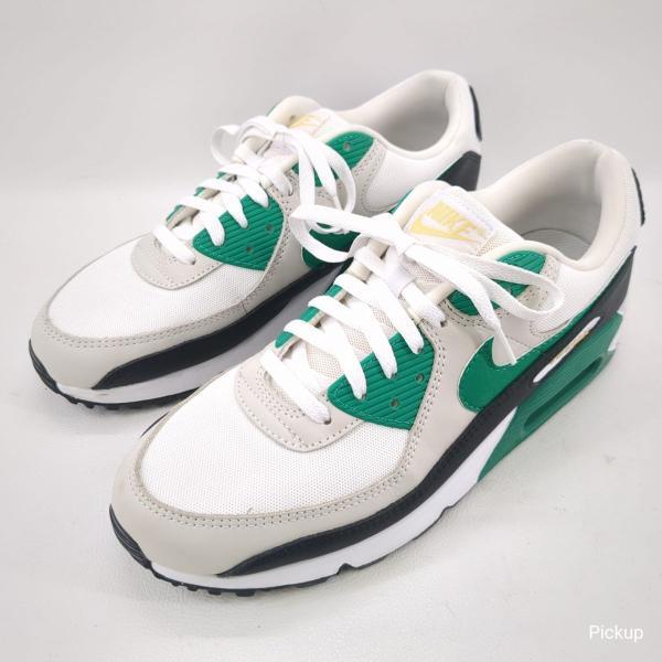 【中古】 NIKE AIR MAX 90 スニーカー ホワイト×グリーン サイズ29cm FB9658-102 ナイキ エア マックス リユース USED ◆2003拍卖