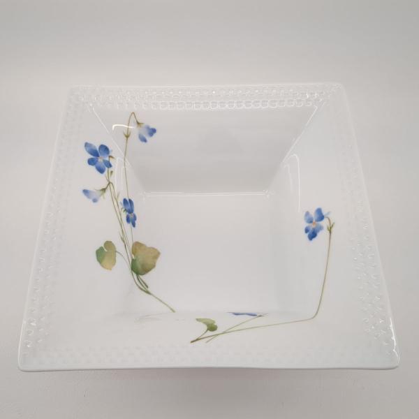 未使用品 ノリタケ 23cm スクエアボウル あづまの路 たちすぼすみれ Noritake 箱付 T12120/1654-3 ◆2005拍卖