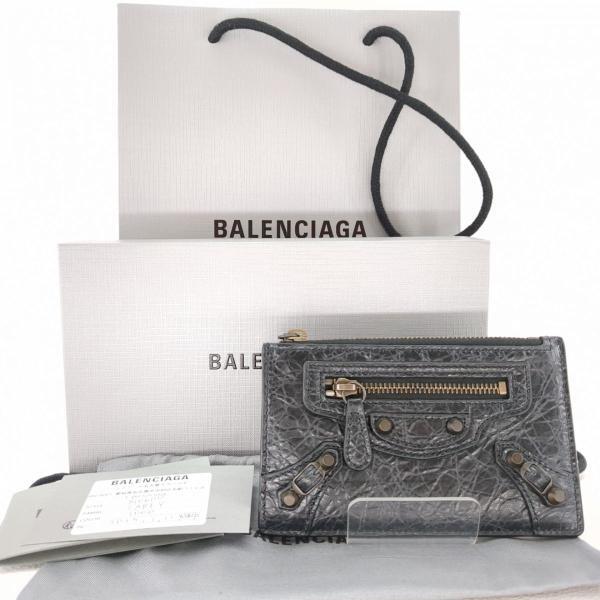 バレンシアガ カードホルダーコインケース ラムスキン ブラック LE CITY LONG 810607.1000 BALENCIAGA ◆2004拍卖