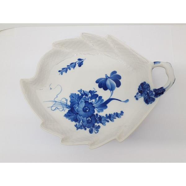 ロイヤル コペンハーゲン ブルーフワラーカープ リーフディッシュ 変形皿 箱無し ROYAL COPENHAGEN ◆2004拍卖
