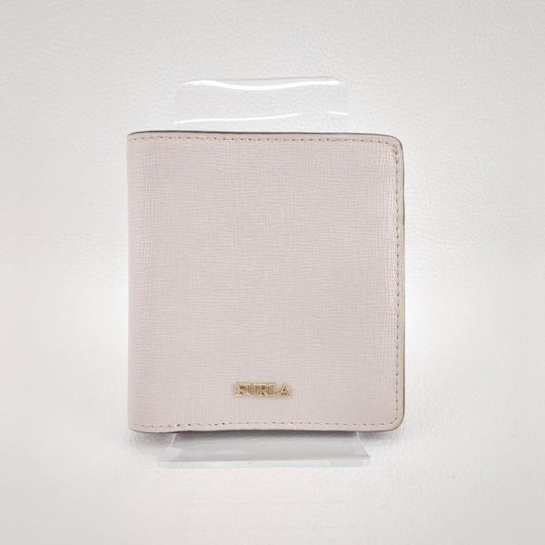 フルラ 二つ折り財布 コンパクトウォレット ライトピンク レザー ゴールド金具 布袋付 FURLA ◆2005拍卖