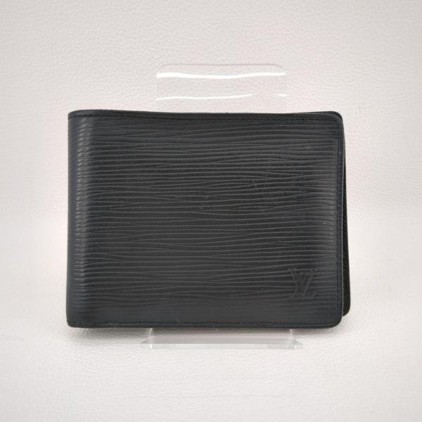 ルイヴィトン ポルトフォイユ・ミュルティプル 二つ折り財布 札入れ M60662 エピ レザー ノワール LOUIS VUITTON ◆2005拍卖