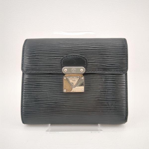 ルイヴィトン ポルトフォイユ・コアラ 三つ折り財布 コンパクトウォレット M58012 ノワール エピ LOUIS VUITTON ◆2005拍卖