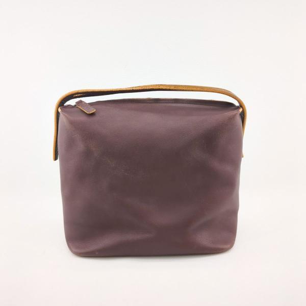 ロエベ ハンドバッグ ミニバッグ ワインレッド レザー シルバー金具 LOEWE ユニセックス レディース ◆2005拍卖