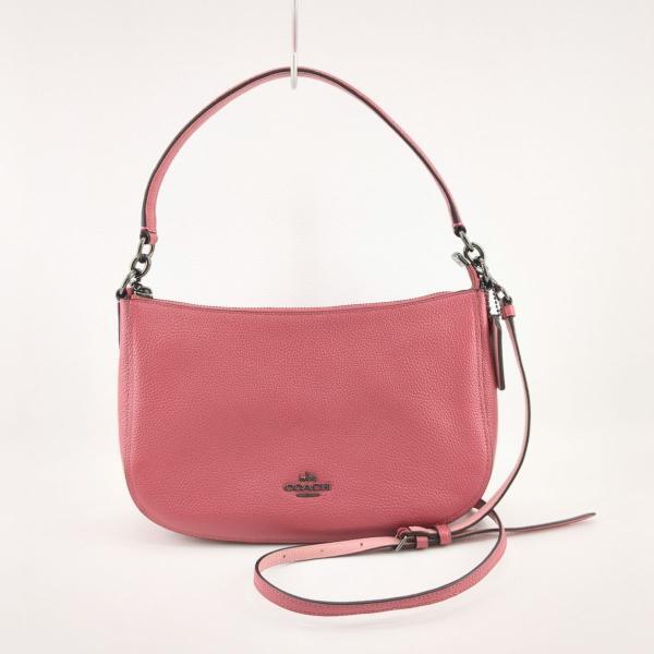 極美品】コーチ 2WAY ショルダー ハンドバッグ K1692-56819 レザー ピンク COACH ◆2005拍卖