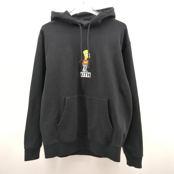 キス×ザ シンプソンズ フードパーカー ブラック SIZE L プルオーバー KITH×THE SIMPSONS ◆2006拍卖