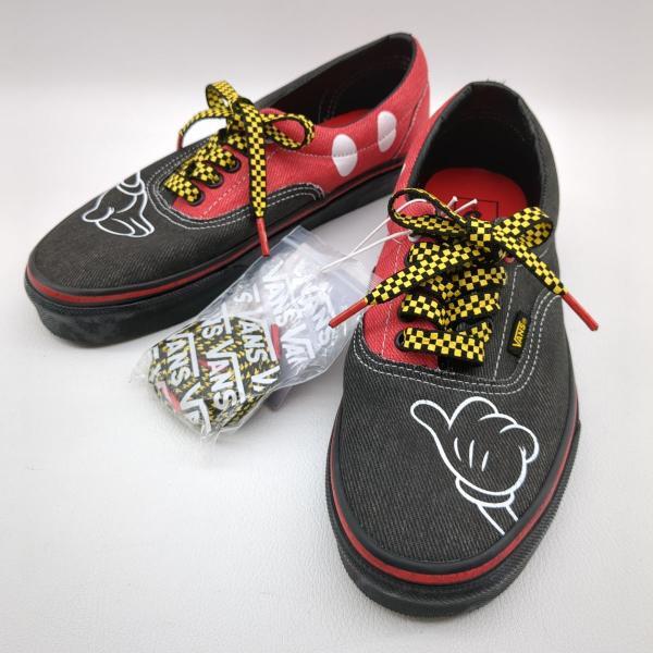 ヴァンズ スニーカー VN000EWZDNM ブラック×レッド SIZE 25.5cm ディズニー100周年記念 バンズ VANS ◆2006拍卖