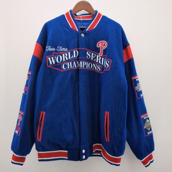 ジェイエイチデザイン スタジャン SIZE 2XL PHILLIES 限定ワールドシリーズ チャンピオンズ リバーシブル JH DESIGN ◆2006拍卖