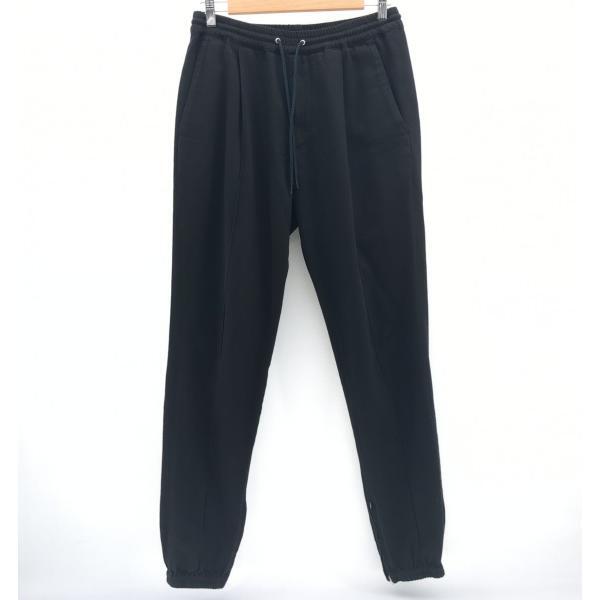 マインデニム 2204-7001-99-022 イージーパンツ ブラック SIZE 2 裾ジップ C.Wool Denim Hem Zip Easy PS MINEDENIM ◆2006拍卖
