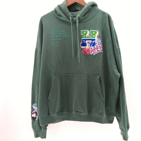 ヒステリックグラマー ゲンザイ GZ1184 パーカー グリーン SIZE M Sagara Collage Hoodie Hysteric Glamour×genzai ◆2006拍卖